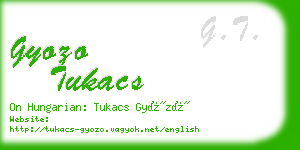 gyozo tukacs business card